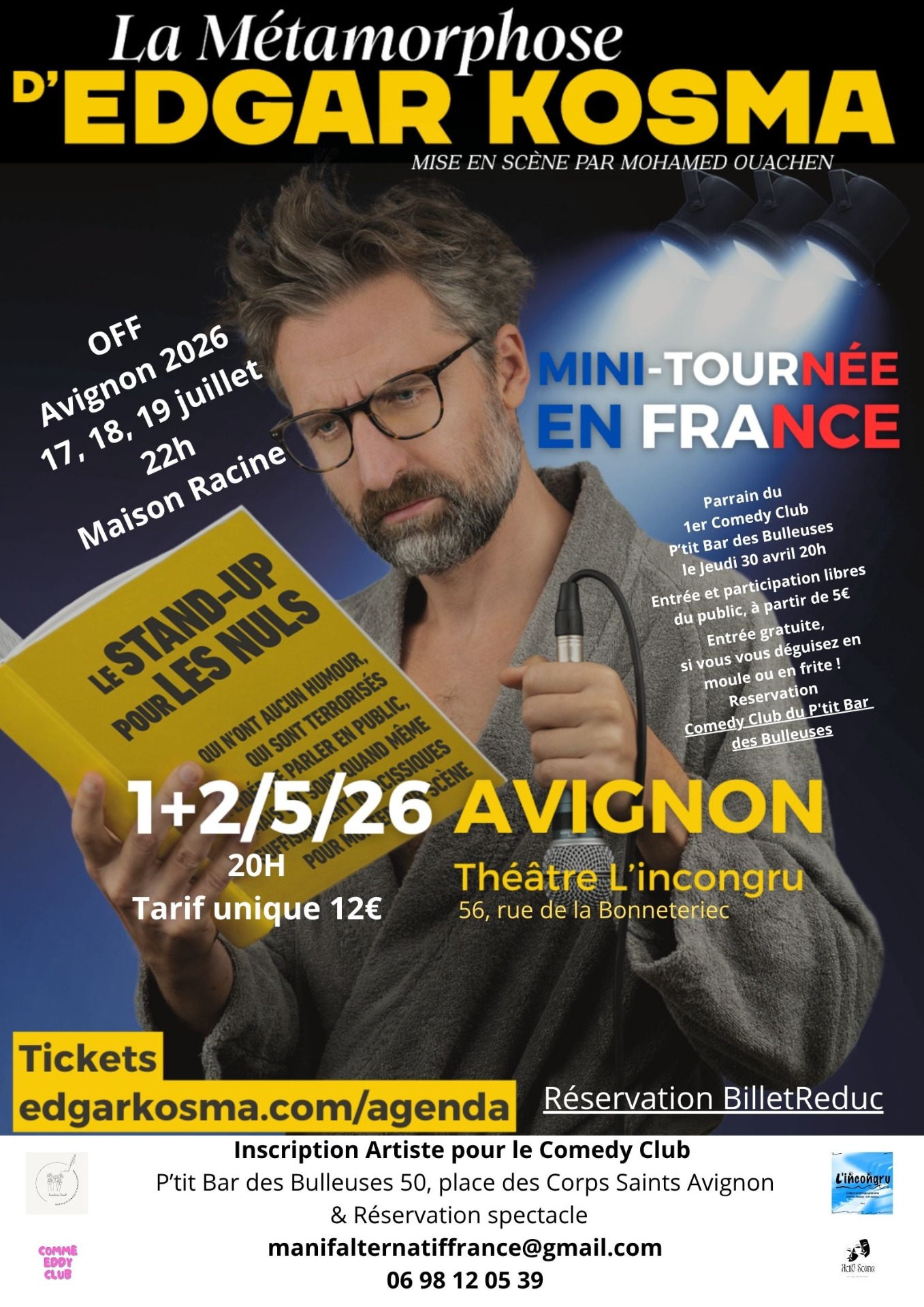 Affiche la Métamorphose tournée Avignon