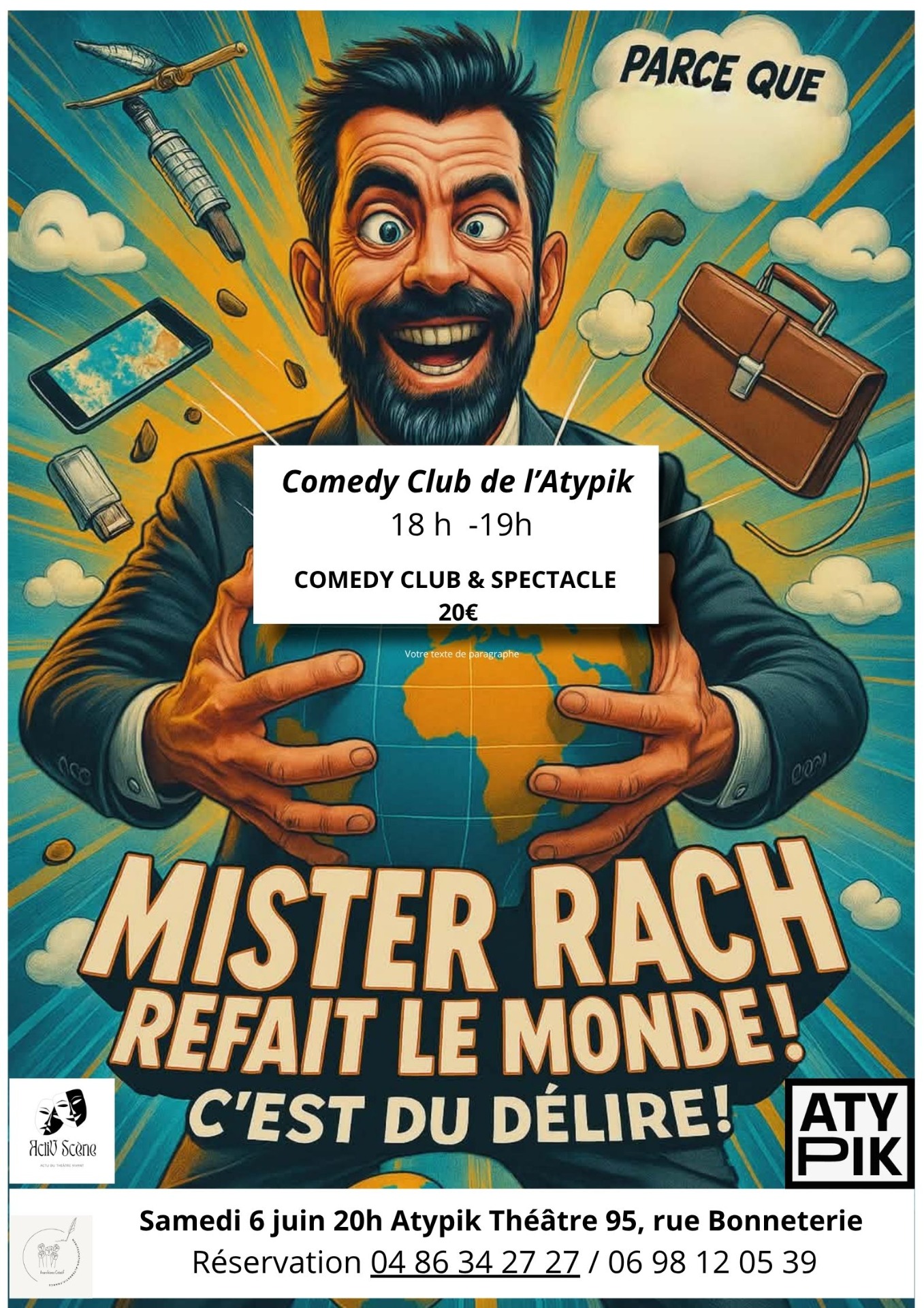 Affiche Mister Rach refait le monde 